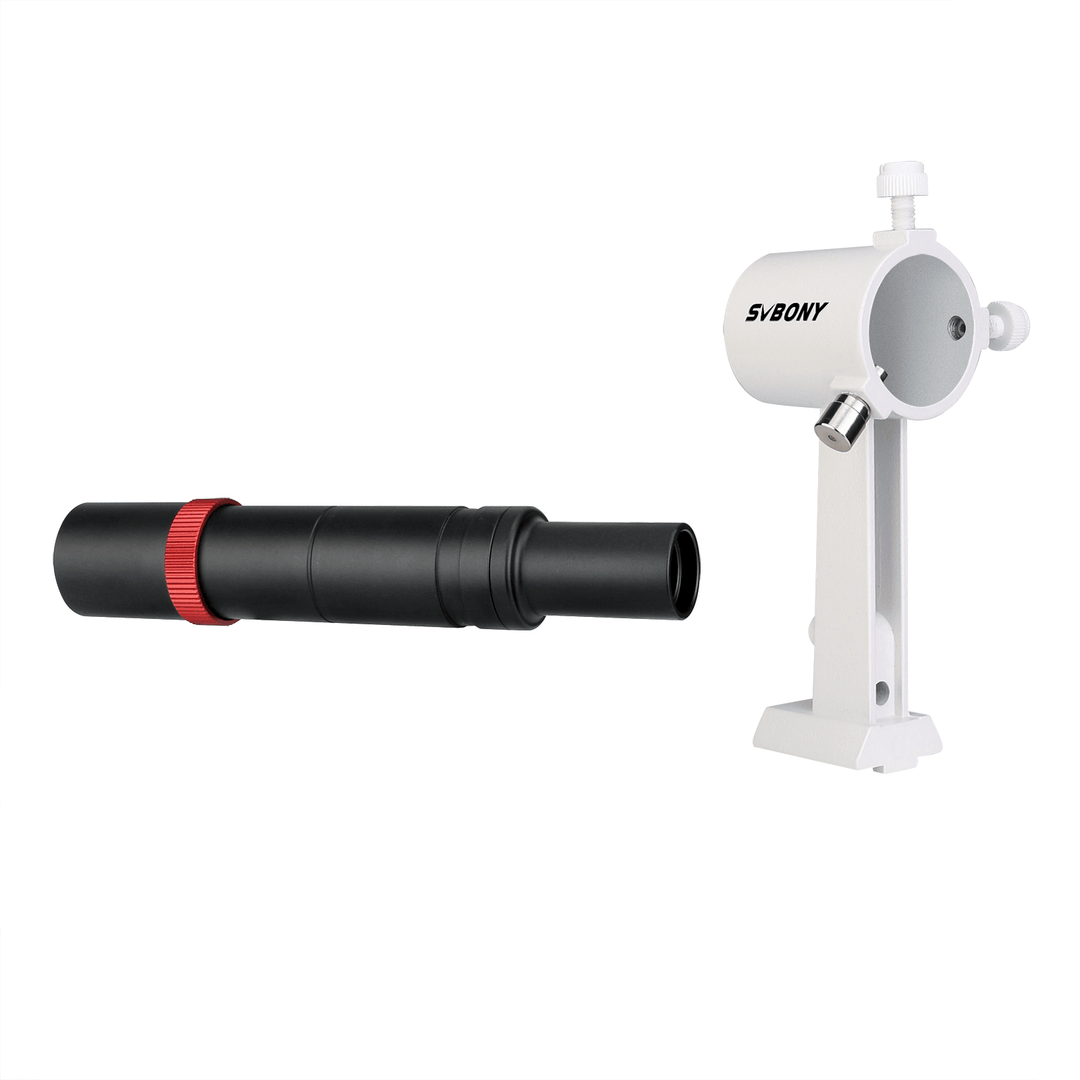 SVBONY SV182 6X30 Metal Finderscope for Astronomy Telescope with Crosshairs and Bracket - MRSLM