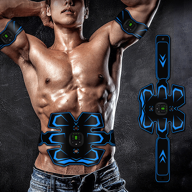 FOUAVRTEL Abdominal Muscle Stimulator Trainer ABS Training Gear Total Muscles Press Simulator Muscle Training Apparatus - MRSLM