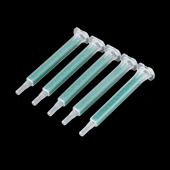 5Pcs/Set 50Ml 4:1 AB Glue Tube Dual Glue Cartridge Two Component Dispenser Tube with Mixing Tube Mixing Syringe for Industrial Glue Applicator - MRSLM