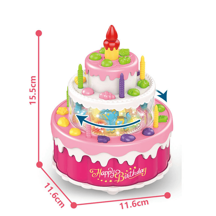 Children'S Birthday Cake Universal Light Music Toy - MRSLM