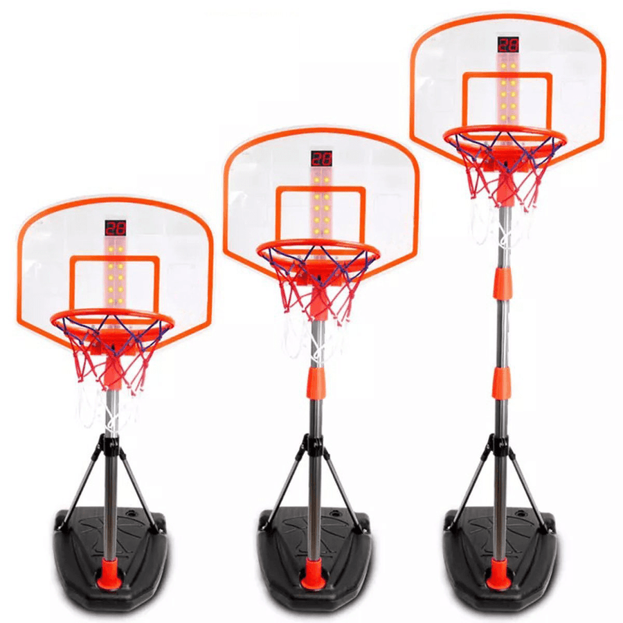 97-170Cm Kids Adjustable Basketball Hoop Stand Set Children Outdoor/Indoor Basketball Goal Sport Training Practice Accessories for Children&Teenager&Adult - MRSLM