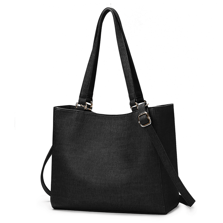 Women Pure Color Solid Multifunction Detachable Bottle Bag Shopping Shoulder Bag Handbag - MRSLM