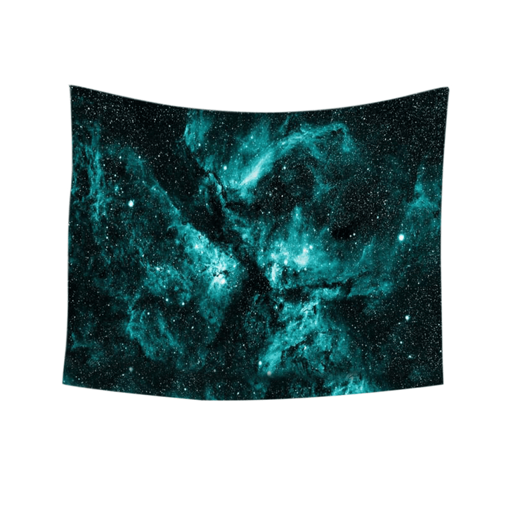 3D Print Tapestry Wall Hanging Green Magic Galaxy Decorative Wall Carpet Bed Sheet Magic Galaxy Home Decor - MRSLM