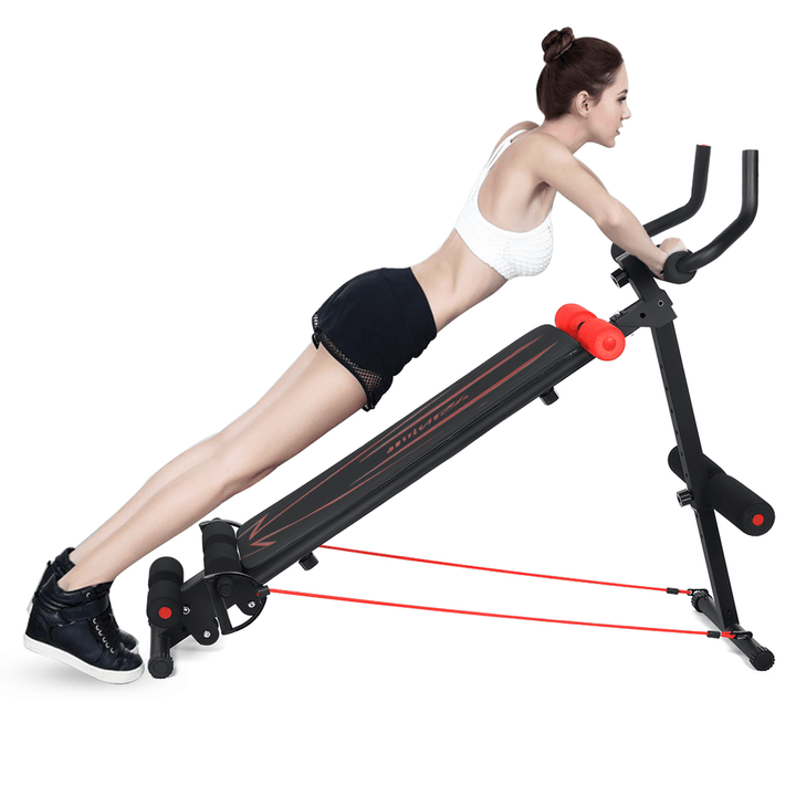 Abdominal Muscle Training Device Roller Coasters Vertical Waist Beauty Machine Home Gym Supine Abdomen Sit-Up Benches - MRSLM