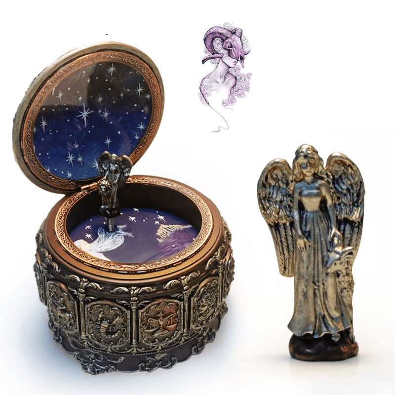 Twelve Constellation Resin Music Box Music Box Crafts Creative Birthday Gift - MRSLM