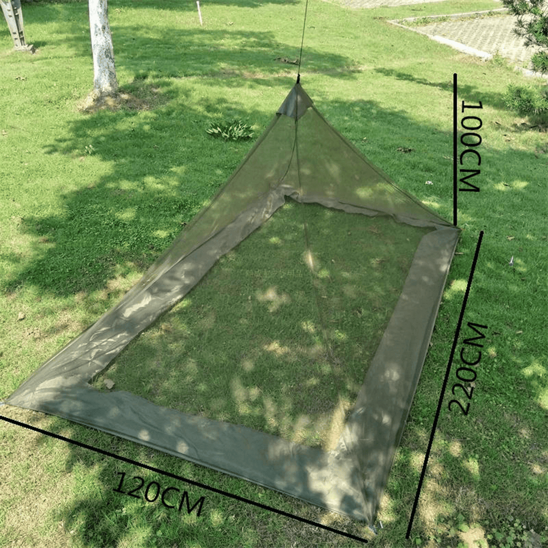 220X120X100Cm Foldable Camping Hiking Tent Bed Portable Triangle Anti-Mosquito Net - MRSLM