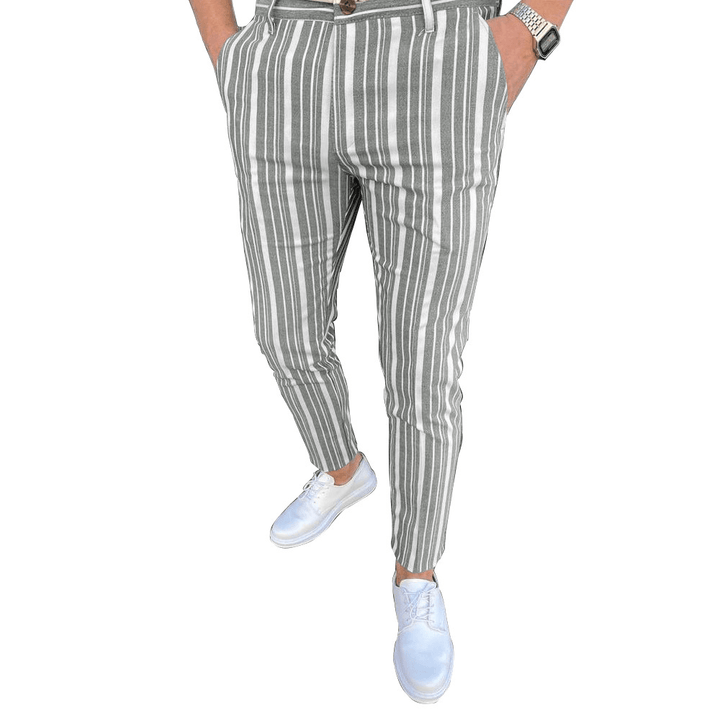 Summer New Men'S Fashion Striped Casual Pants - MRSLM