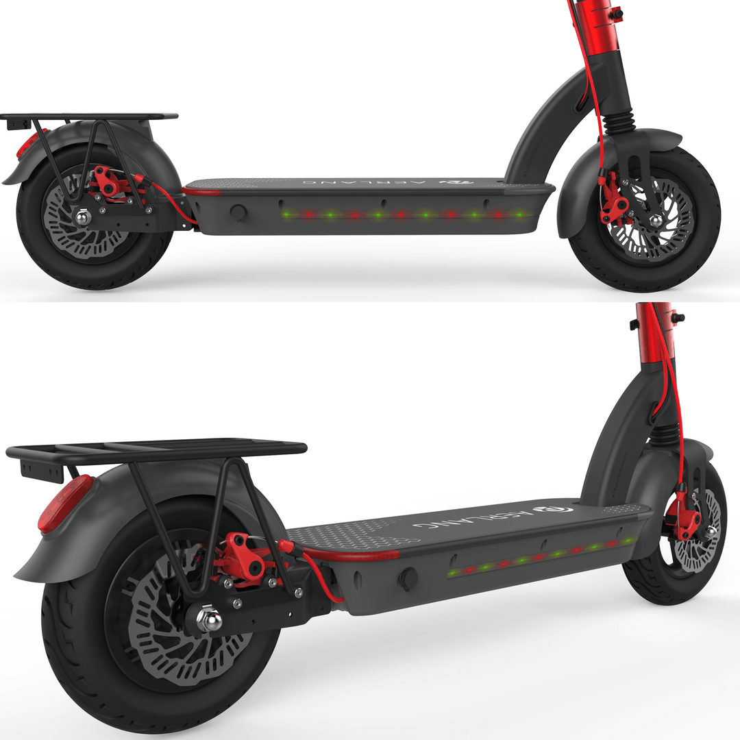 Aerlang H6 V2 500W 48V 17.5A Folding Electric Scooter 10Inch 40Km/H Top Speed 50-60Km Mileage Range Max. Load 120Kg Two Wheels Electric Scooter - MRSLM