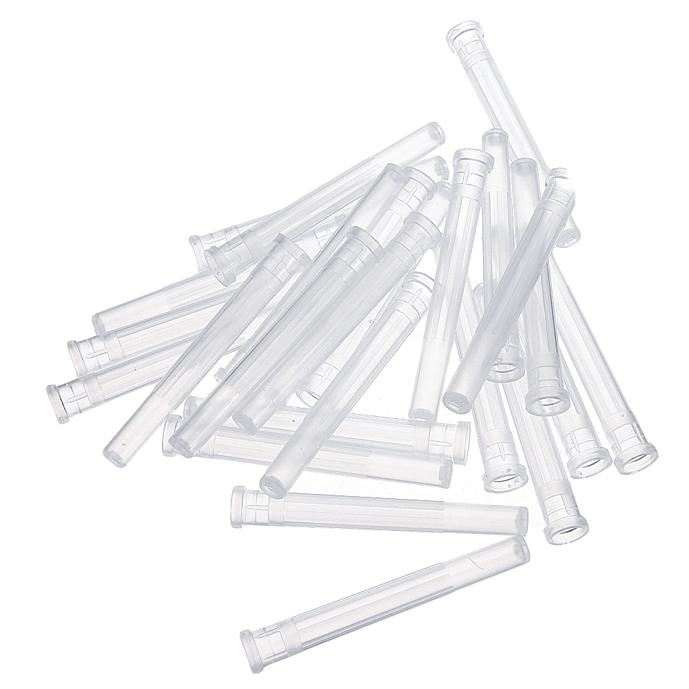 50Pcs/Set Dispensing Needle Kits Blunt Tip Syringe Needles Cap for Refilling and Measuring Liquids Industrial Glue Applicator - MRSLM