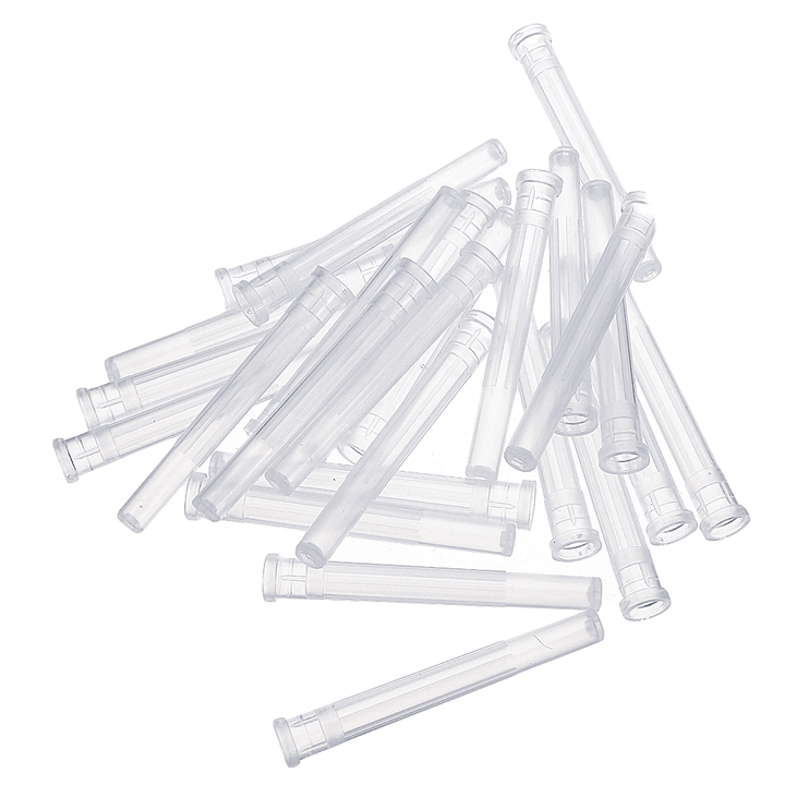 50Pcs/Set Dispensing Needle Kits Blunt Tip Syringe Needles Cap for Refilling and Measuring Liquids Industrial Glue Applicator - MRSLM