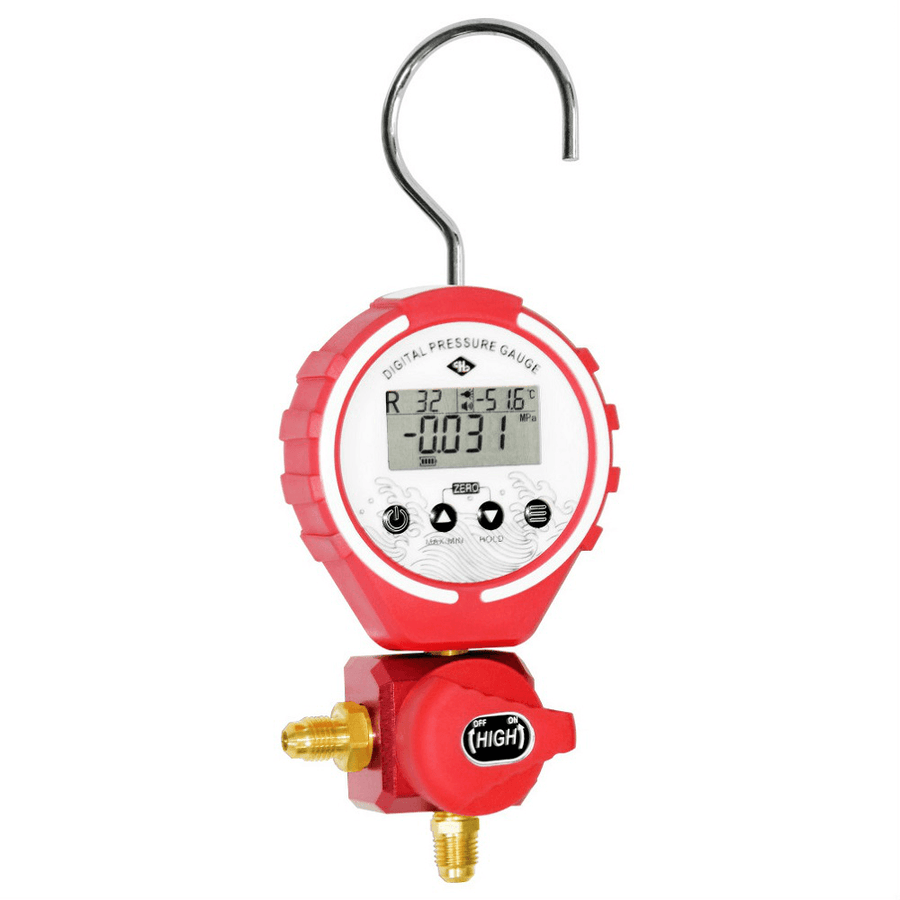 DBF-L-03H Pressure Gauge Refrigeration Digital Manifold Tester Vacuum Pressure Meter HVAC Temperature Tester Freon Pressure Gauge - MRSLM