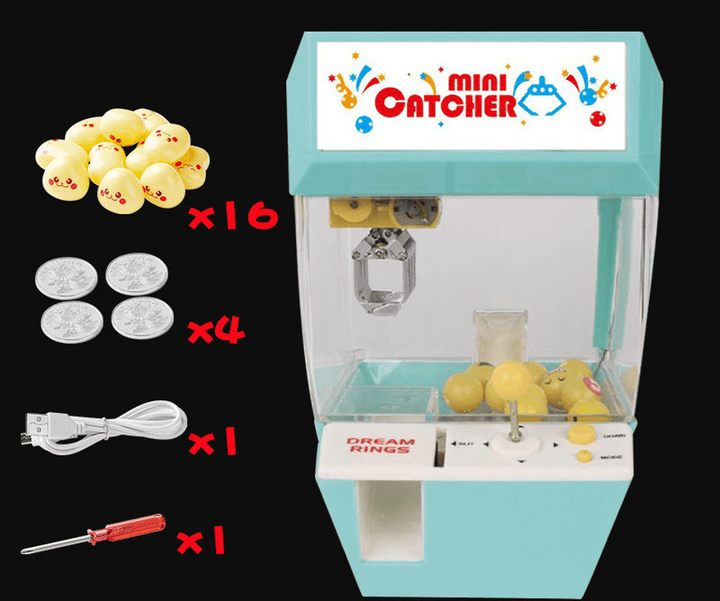 The Same Alarm Clock, Children'S Candy, Mini Grab Doll Machine, Clip Doll Machine, Game Machine - MRSLM