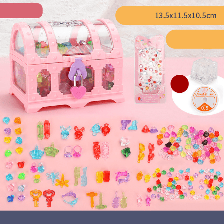 Acrylic Crystal Diamond Treasure Box Box Children'S Gem Toy Set - MRSLM