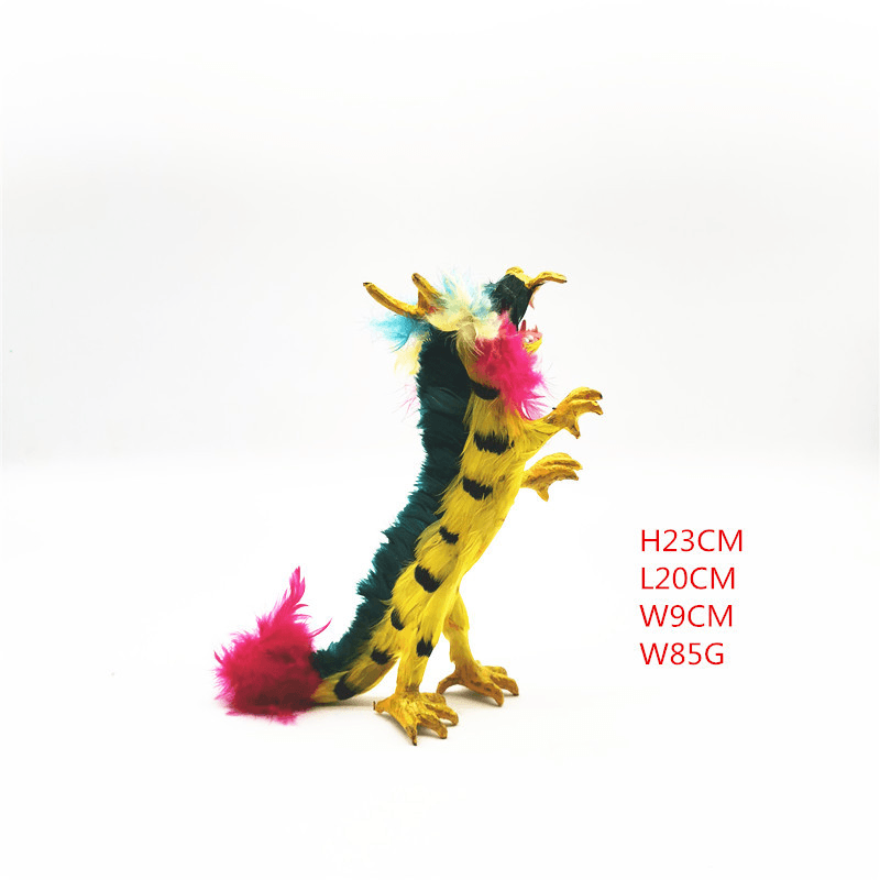 Simulation Animal Series Feather Zodiac Dragon Doll - MRSLM