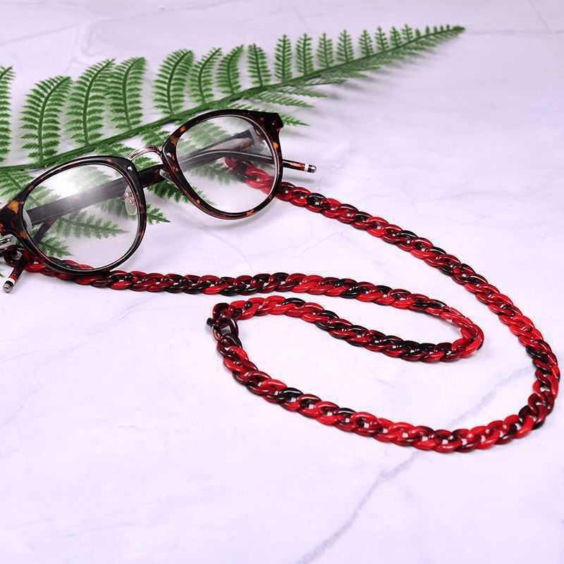 Glasses Chain Tortoiseshell Two-Color Non-Slip Anti-Lost Glasses Lanyard Halter Neck - MRSLM