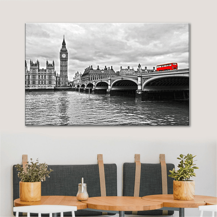 City Modern Canvas London Scenery Print Paintings Wall Art Picture Decor Unframed - MRSLM