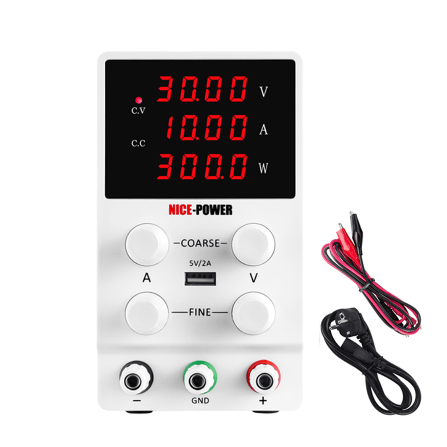 NICE-POWER SPS3010 30V 10A Lab Bench DC Power Supply Digital Switching Laboratory Power Feeding Current Stabilizer Voltage Regulator - MRSLM