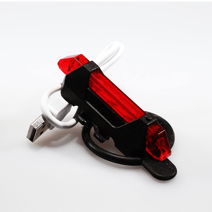 USB Rechargeable Bike Tail Light LED Safety Warning Light - MRSLM