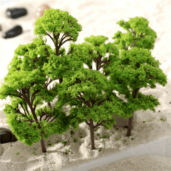 10Pcs 9Cm HO OO Scale Model Trees Train Railroad Layout Diorama Wargame Scenery - MRSLM