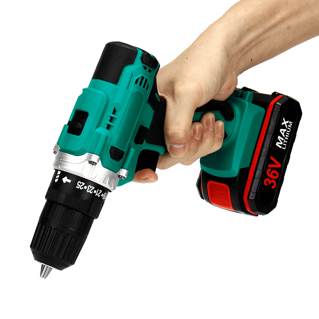 3 in 1 Multifunctional Cordless Drill Driver Wrench 3/8-Inch Chuck Cordless Impact Drill Driver W/ None/1/2 Battery - MRSLM