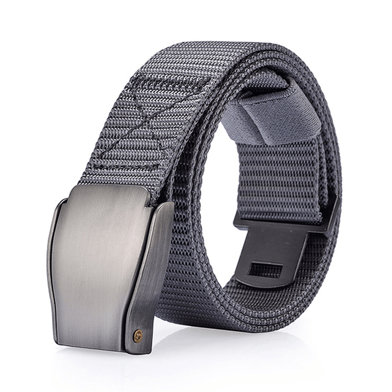 Mens 118CM Automatic Buckle Nylon Belt Sports Army Tactical Pants Strap - MRSLM