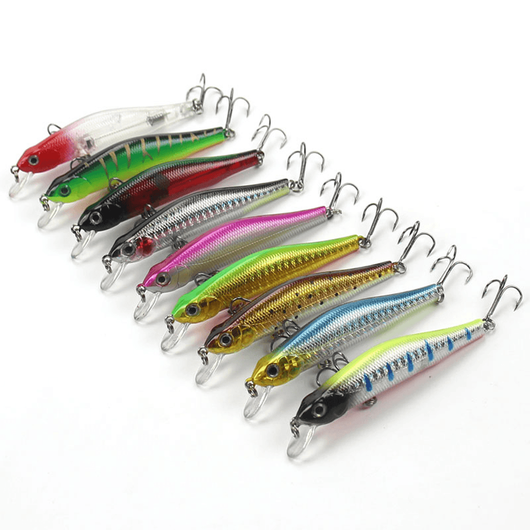 ZANLURE 1Pc 80Mm/3.15" 8.5G Magnet Minnow Fishing Lure Artificial Hard Bait Hook 3D Eyes Sea Fishing - MRSLM