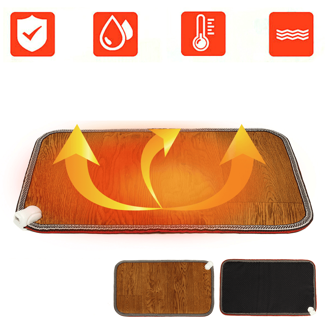 Electric Heating Pad Thermal Foot Feet Warmer Heated Floor Carpet Mat Pad Home Office Warm Feet Household Warming Tools - MRSLM