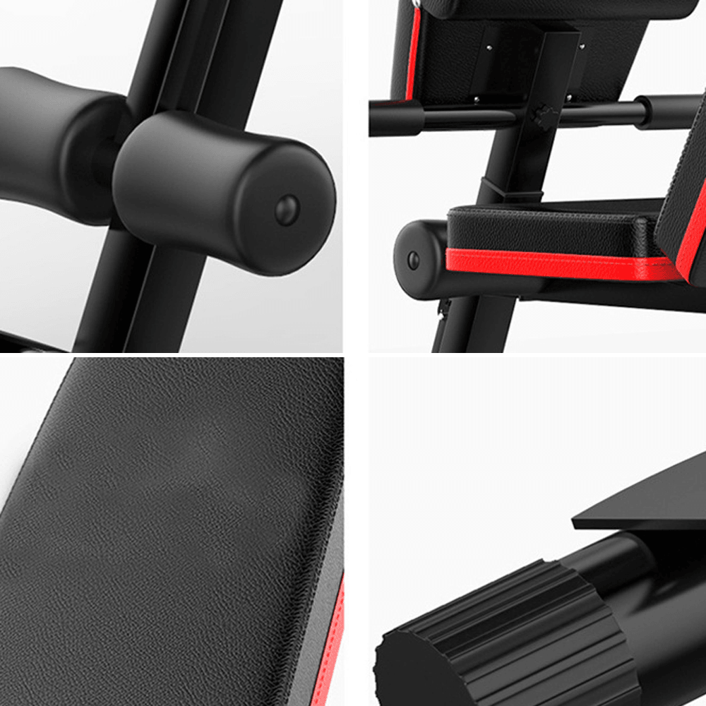 5 in 1 Folding Home Dumbbell Sit up Stool Weight Bench Adjustable Ab Muscle Training Board Sport Fitness Exercise Tools Equipment - MRSLM