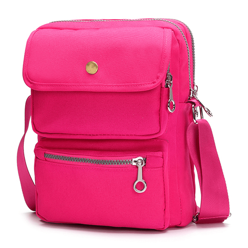 Women Nylon Travel Passport Bag Crossbody Travel Bag Useful Shoulder Bag - MRSLM