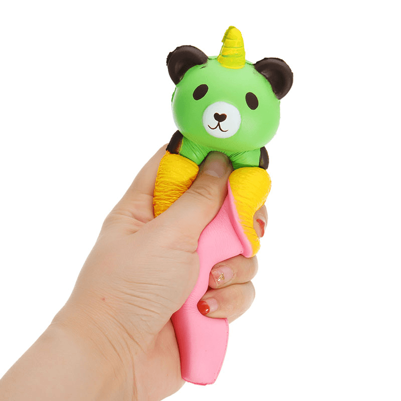 Sanqi Elan Banana Bear Squishy 18*6Cm Slow Rising with Packaging Collection Gift Soft Toy - MRSLM