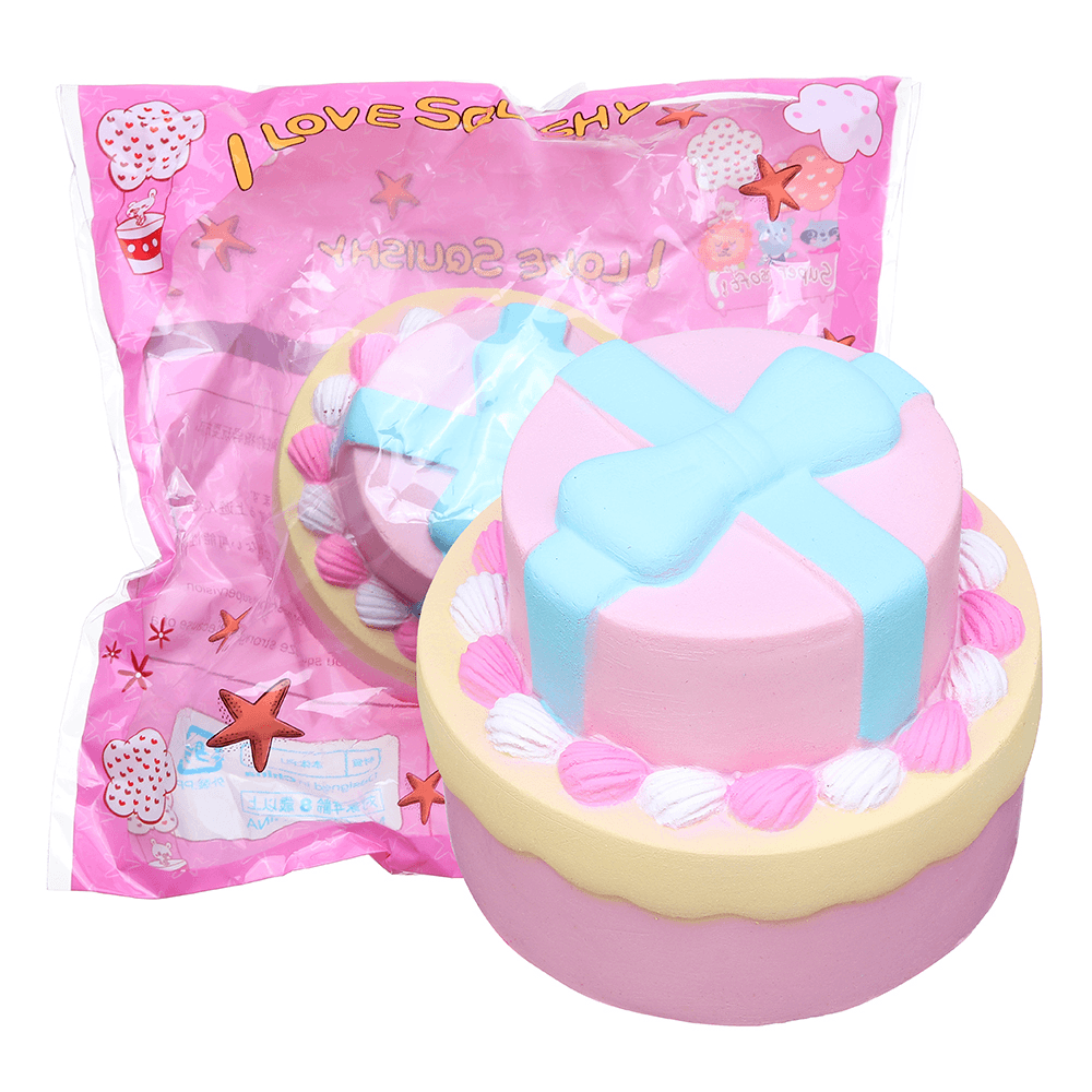 Bow-Knot Double Cake Squishy 9CM Jumbo with Packaging Collection Gift - MRSLM