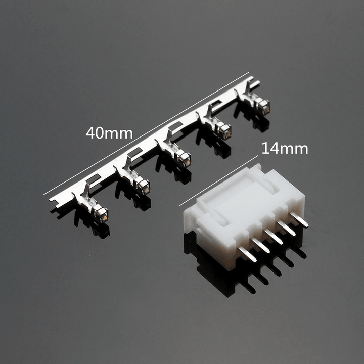 Excellway® 10Sets of 4S 5Pin 2.54Mm Lipo Balance Connector Plug Diy Housing Model Kit - MRSLM