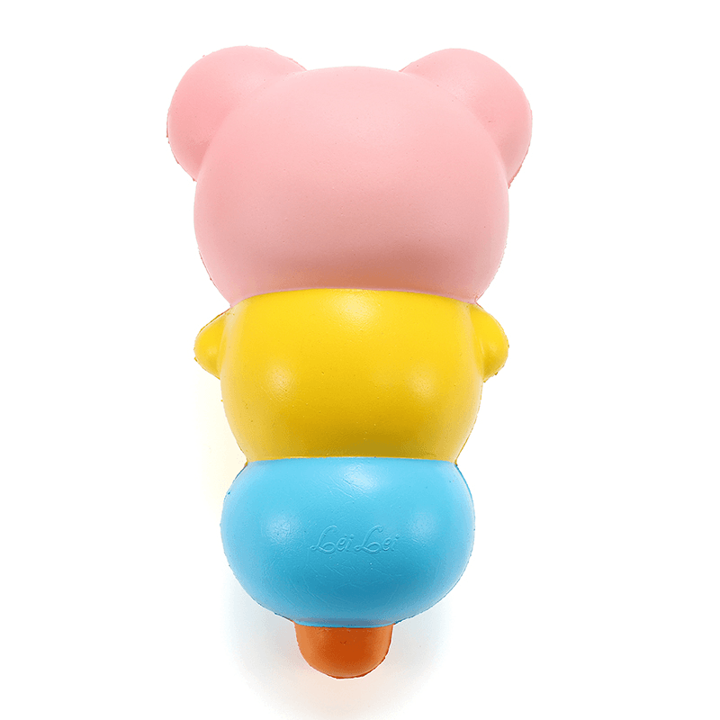 Leilei Squishy 15Cm Pierced Haw Berries Candy Stick Bear Pig Slow Rising with Packaging Gift - MRSLM