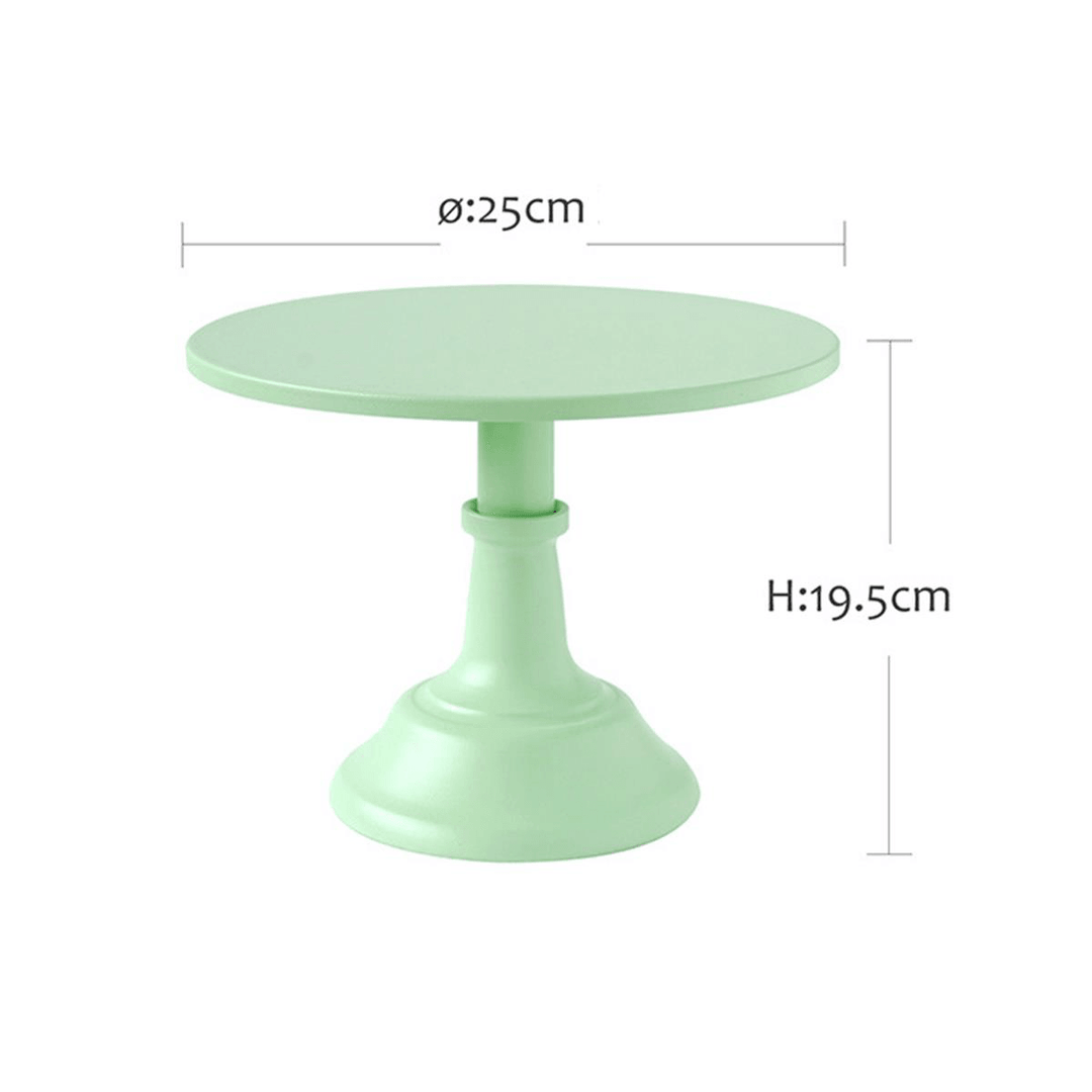 10/12 Inch Iron Green round Cake Stand Pedestal Dessert Holder Wedding Party Decorations - MRSLM