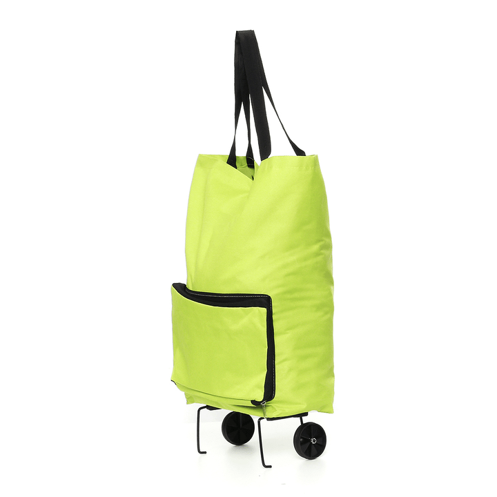 30L Portable Folding Shopping Trolley Cart Storage Bag Luggage Wheels Basket Outdoor Travel - MRSLM