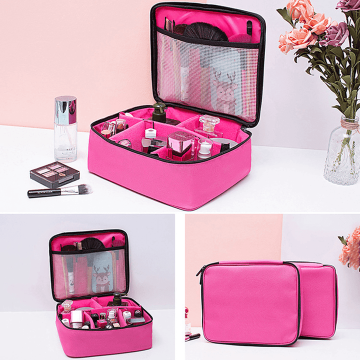 Oxford Large-Capacity Multifunctional Travel Waterproof Portable Cosmetic Storage Bag - MRSLM