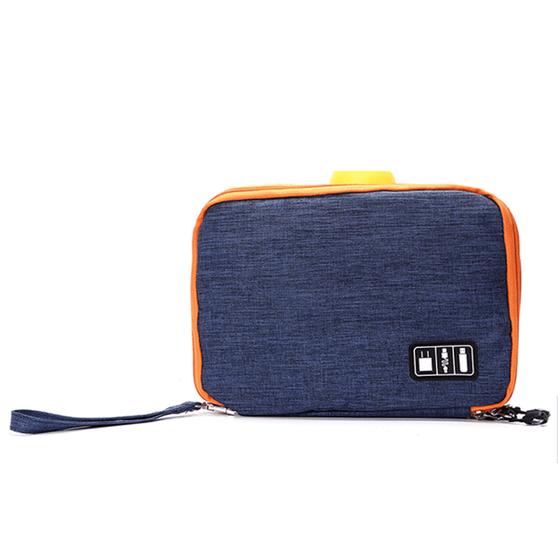 Casual Multifunctional Canvas Multi Pocket Ipad Store Bag Phone Bag Storage Bag - MRSLM