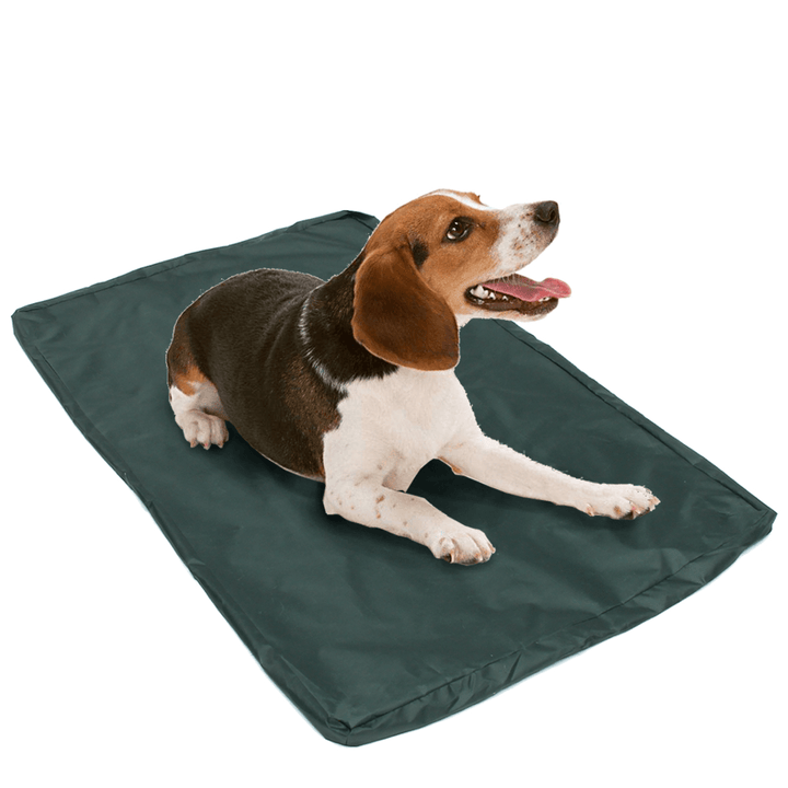 Home Waterproof Dog Bed Large Washable Cover Pet Mat Pad Cushion Red Bone - MRSLM