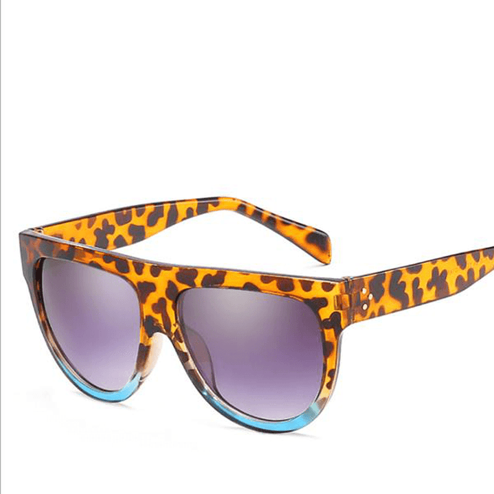 Women Unisex Anti-Uv Sunglasses Outdoor Casual Large Frame Vintage Glasses - MRSLM