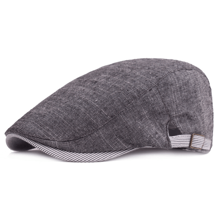 Men'S Cotton and Linen Hat Spring and Summer Thin Breathable Cap - MRSLM