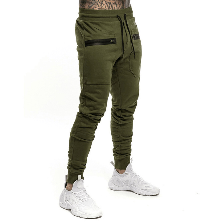 Drawstring Elastic Fashion Casual Sports Trousers - MRSLM