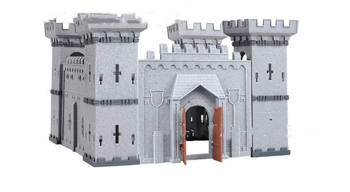 Children'S Diy Self Assembling Toys, Assembling Castle Model, Siege War Battlefield, Ancient Soldier'S Small Castle Suit - MRSLM