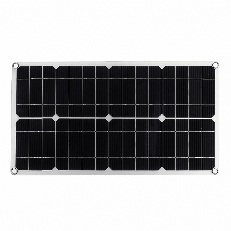 50W 18V Dual USB Solar Panel Battery Solar Cell Module Car Boat Outdoor Cycling Climbing Hiking Charger - MRSLM