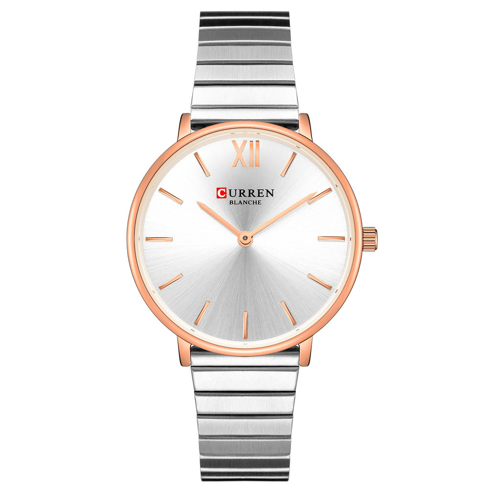 CURREN 9040 Fashionable Casual Style Ladies Wrist Watch Full Steel Band Ultra Thin Quartz Watches - MRSLM