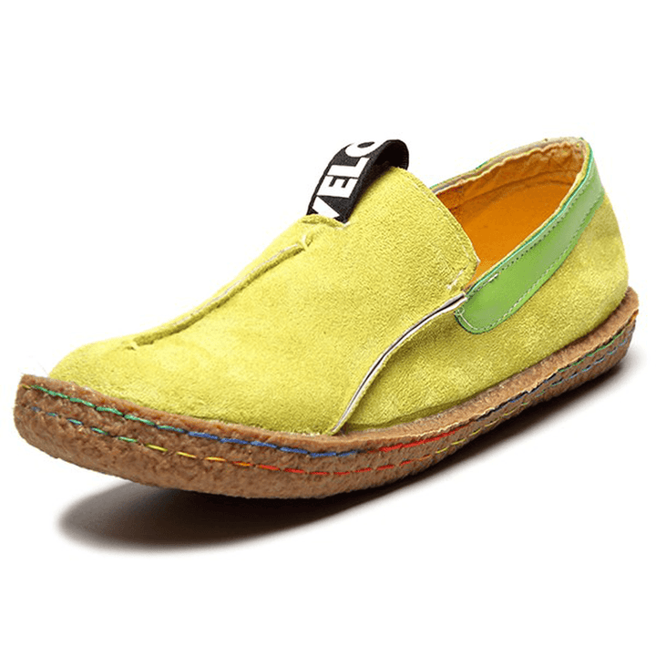 Women Soft Sole Pure Color Flat Loafers - MRSLM