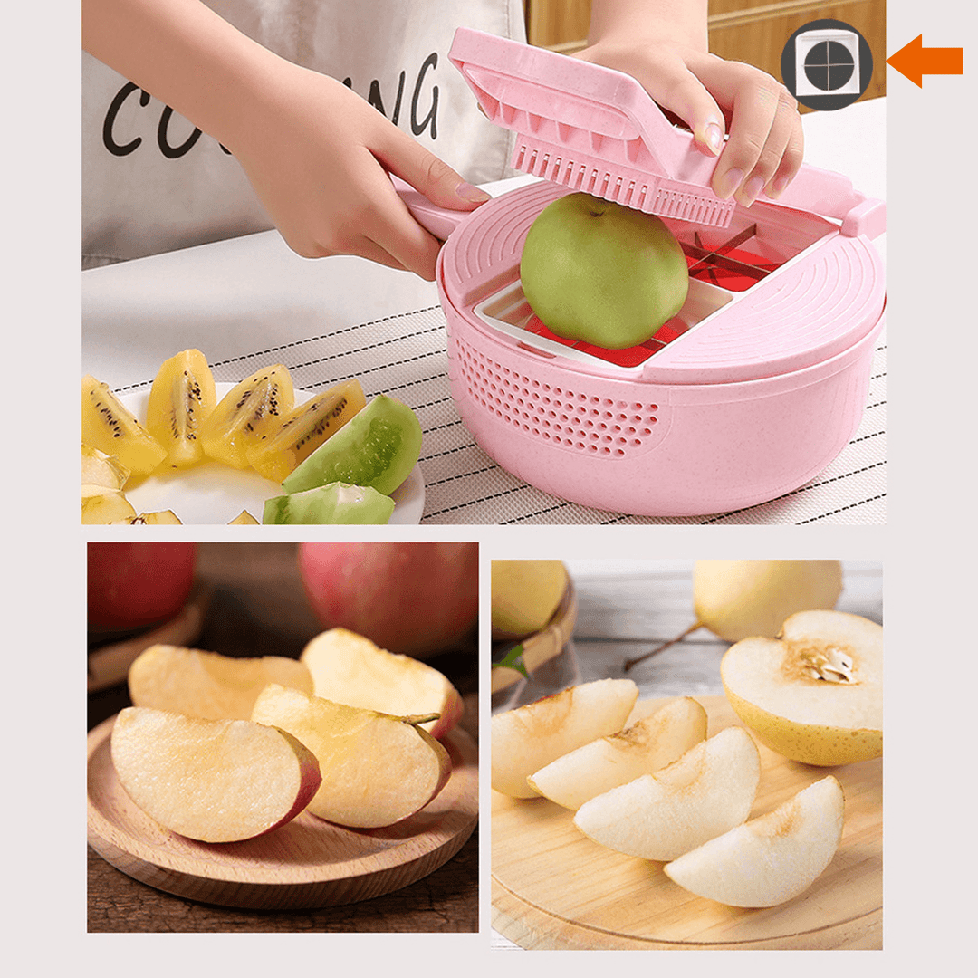 9 in 1 Multifunctional Easy Food Chopper Cutter Vegetable Cutter Blender Chopper Slicer - MRSLM