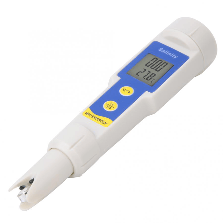 Salinity Meter SA-1397 Portable Digital Salinity Meter High Waterproof Temperature Tester - MRSLM