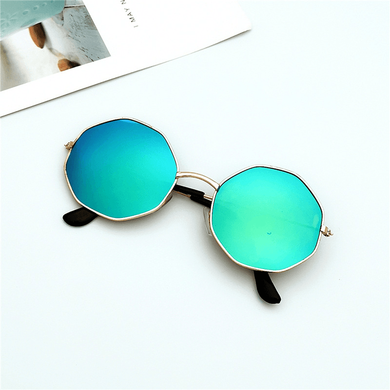 Round Irregular Girl Line Ins Ocean Film Sunglasses Female Sunglasses Men'S Korean Style Trend - MRSLM