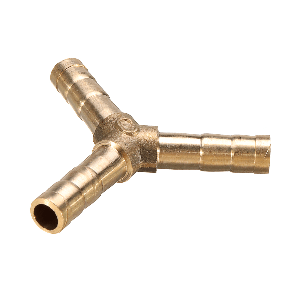 Pagoda Adapter Brass Barb Y Shape 3 Ways Pipes Fitting 6/8/10/12Mm Pneumatic Component Hose Coupler - MRSLM