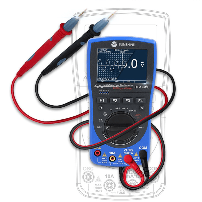 SUNSHINE DT-19MS 2In1 Handheld Oscilloscope Multimeter for Mobile Phone Repair Multifunction LCD Display Test Meter - MRSLM